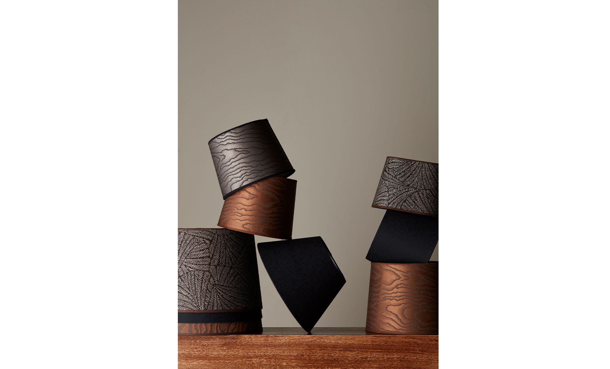 SOFIA Lampskrm 30cm Brun