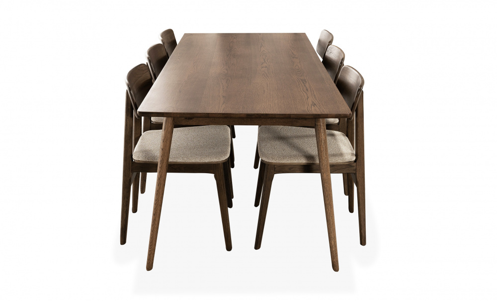 Bild nr 3 (BLANCA 190/LINO Matgrupp 6 Stolar M�rkbrun)