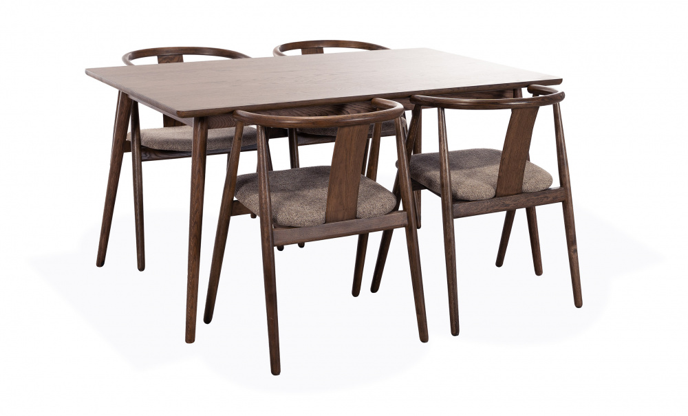 Bild nr 2 (BLANCA 150/LINA Matgrupp 4 Stolar Valn�tsbrun)