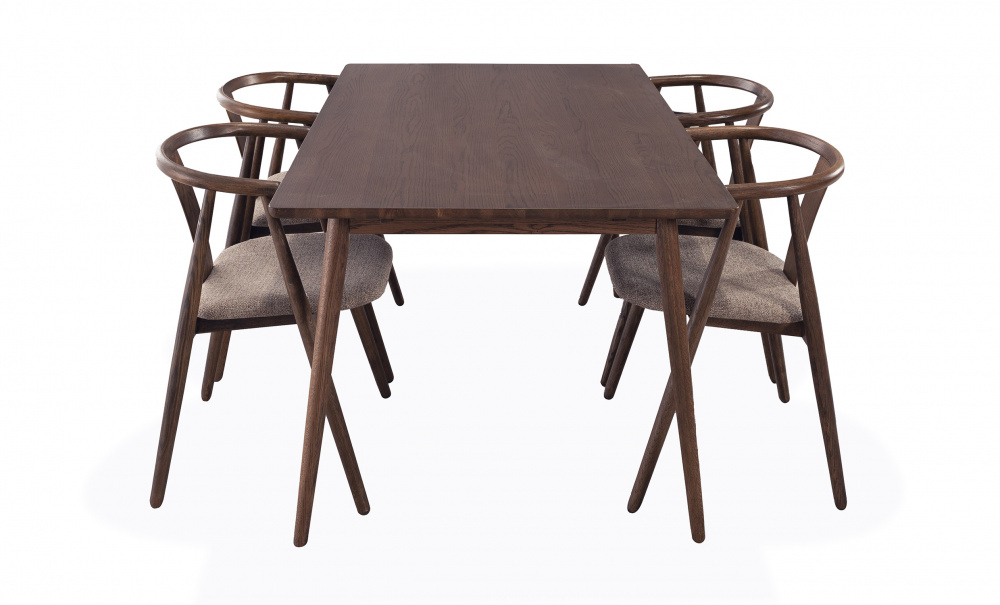 Bild nr 4 (BLANCA 150/LINA Matgrupp 4 Stolar Valn�tsbrun)