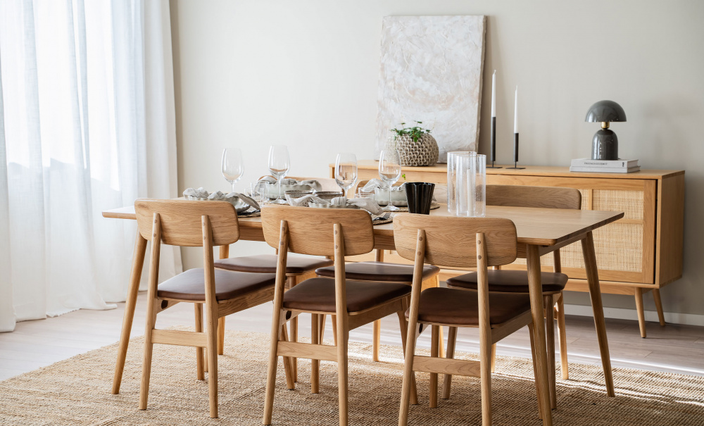 Bild nr 3 (BLANCA 190/LINO Matgrupp 6 Stolar Ek/Brun)