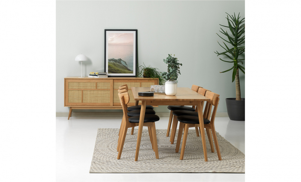 BLANCA Matbord 190 Natur i gruppen Matplats / Bord / Matbord hos SoffaDirekt.se (43250200)