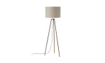 Byt till bild nr 1 (BASE Stativlampa 123cm Antikmässing)