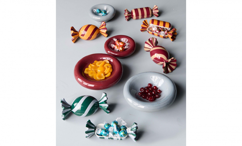 Bild nr 2 (CANDY Ask 2-Set Vinröd/Beige)
