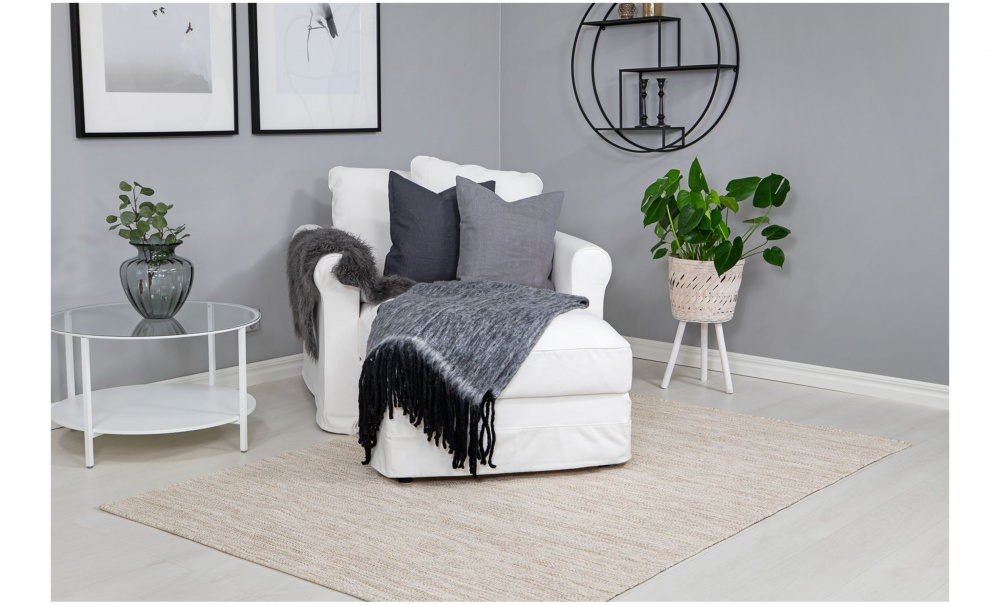 BJRKA Ullmatta 200x300 Natur i gruppen Mattor & Textil / Mattor / Ullmattor & Rllakan hos SoffaDirekt.se (45641)