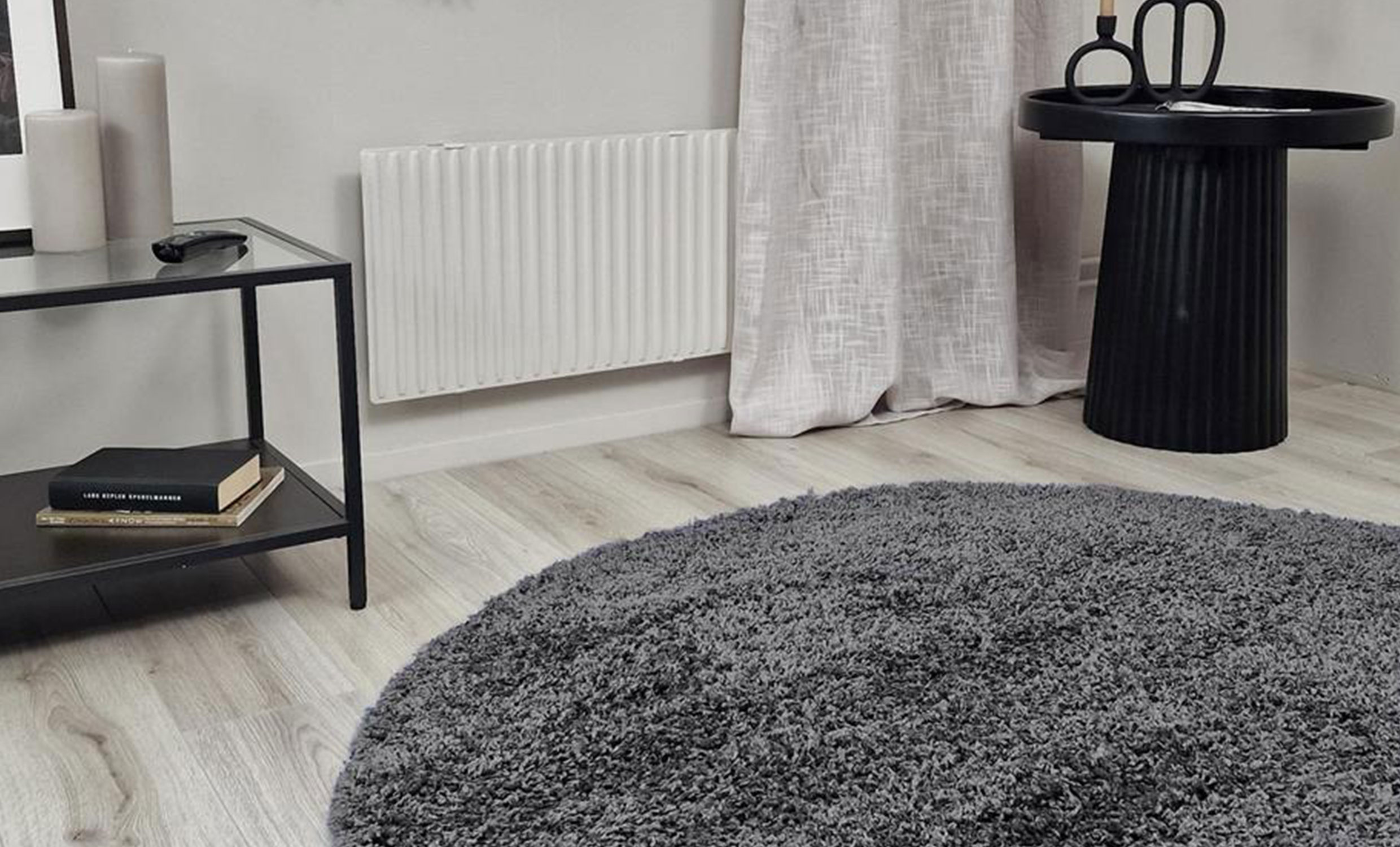 TEDD Matta Grafit Rund 160