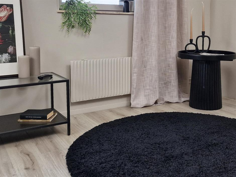 TEDD Matta Svart Rund 160