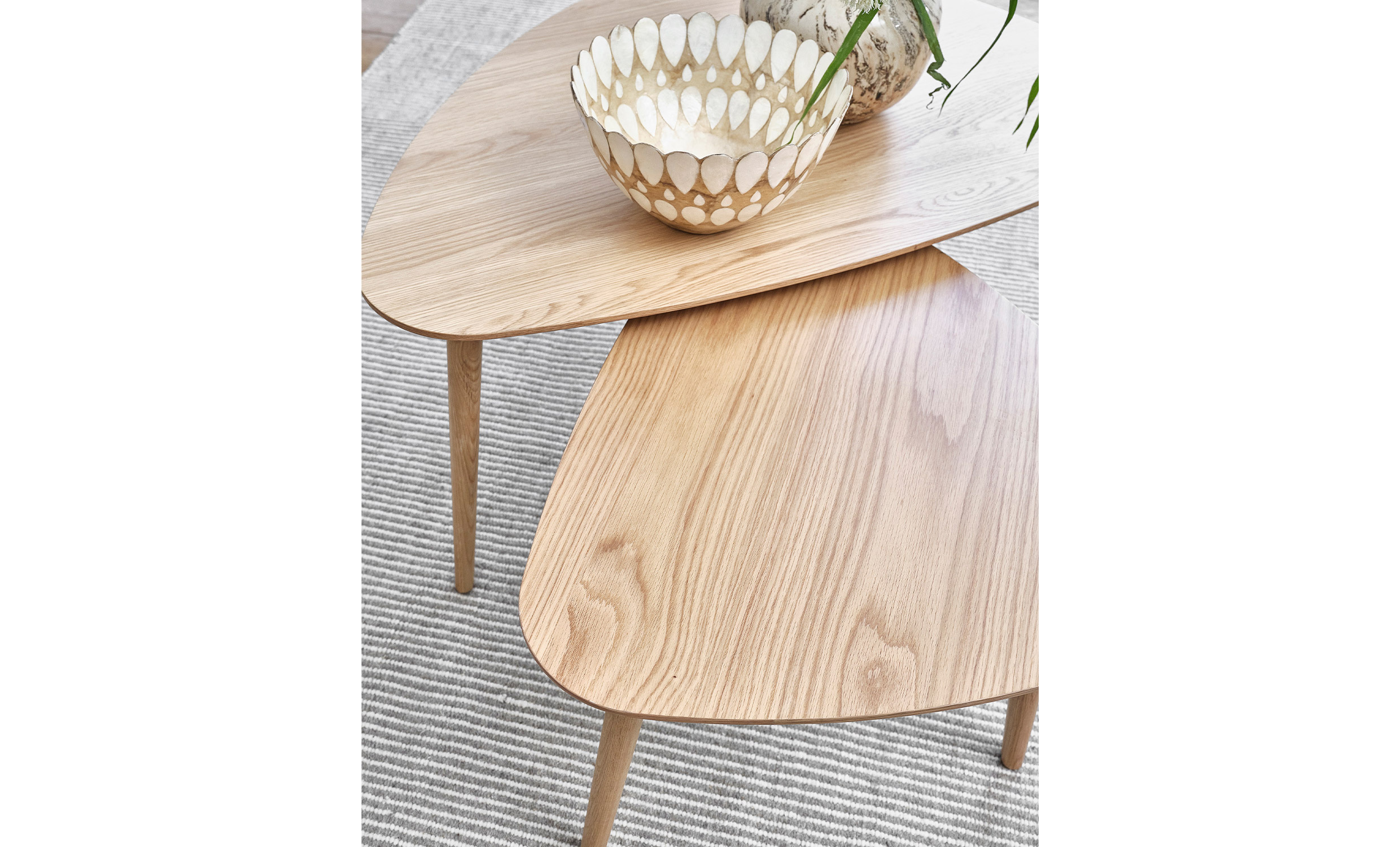 AMANDA Soffbord 2-set Natur