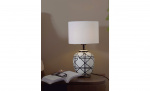 Byt till bild nr 2 (NEW YORK Bordslampa 46cm Svartvit)