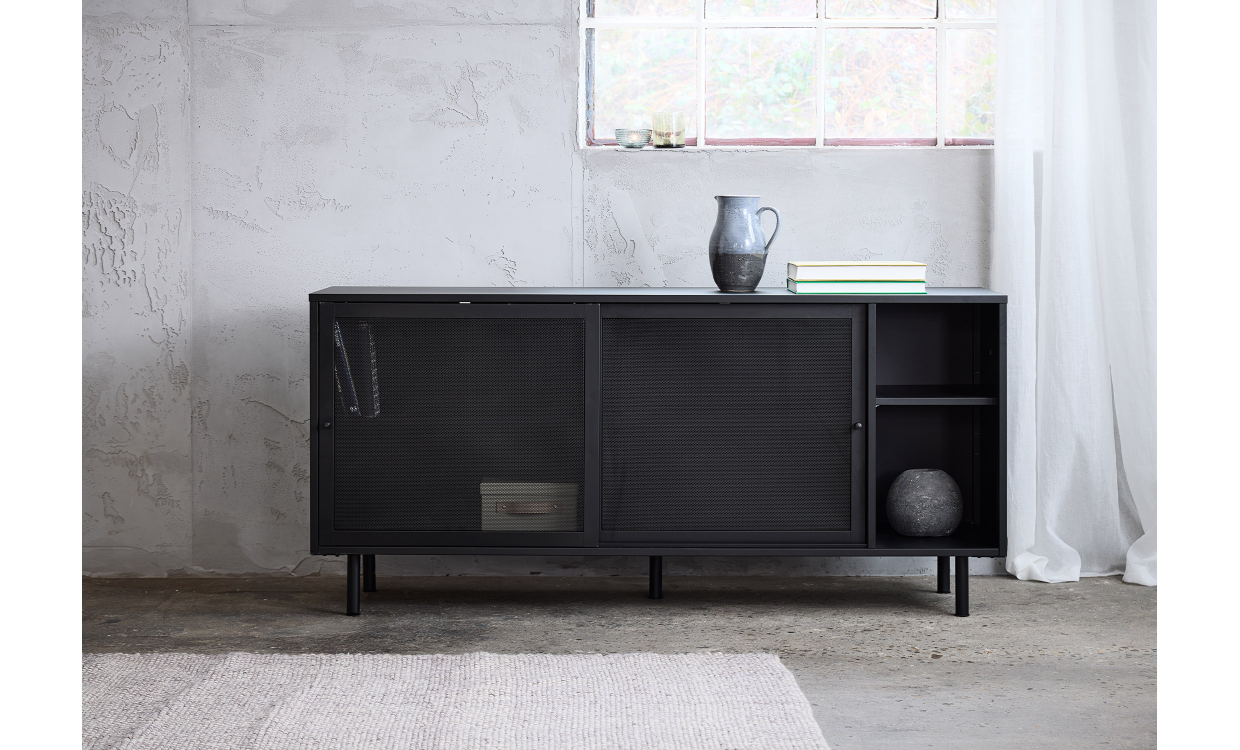 VILDE Sideboard Svart