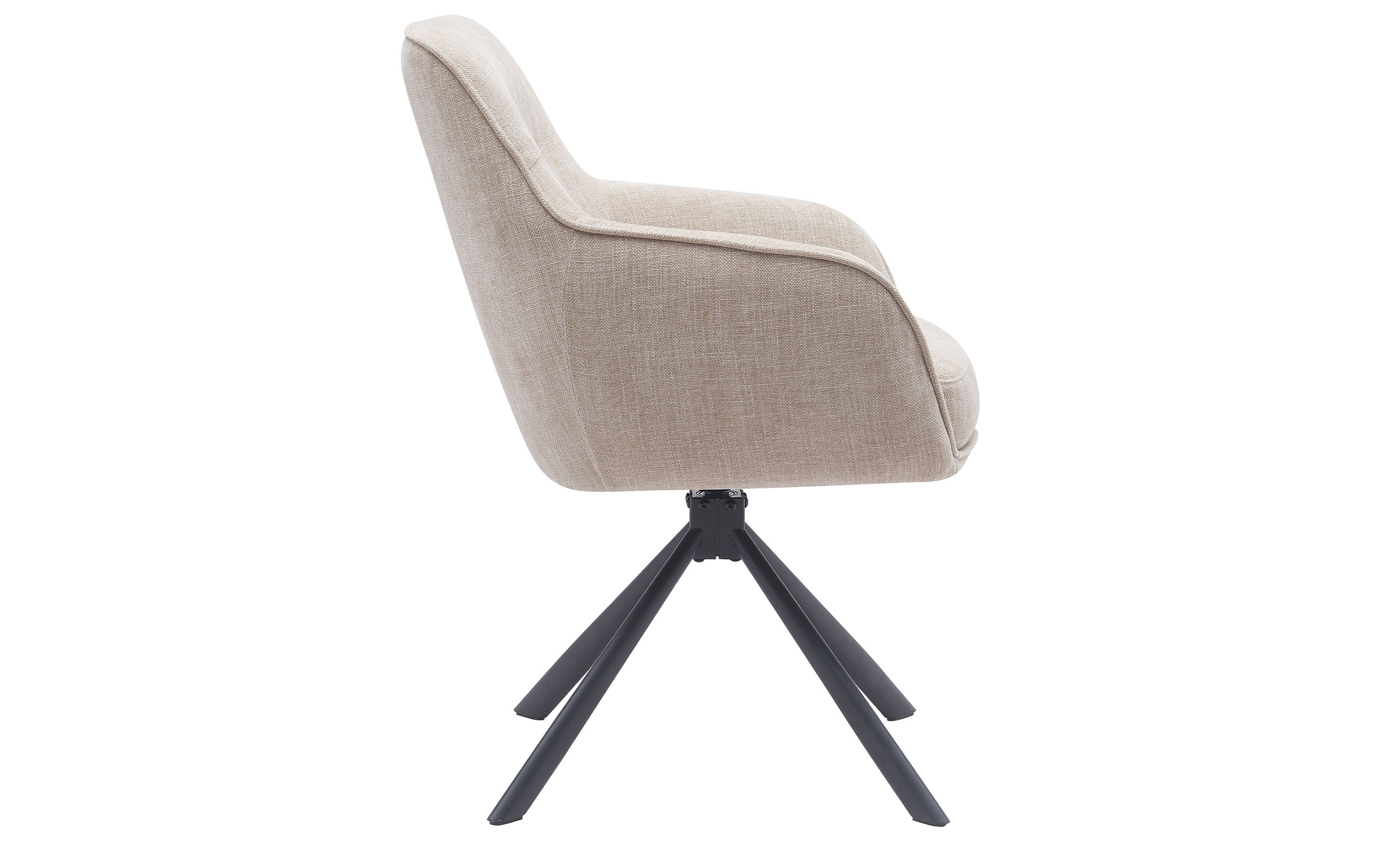 VICKY Snurrstol Beige/Svart