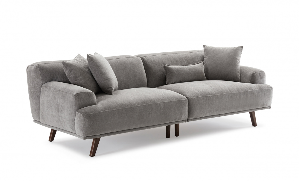 Tylösand 3-sits Velvet Ljusgrå i gruppen Vardagsrum / Soffor / 3-sits soffor hos SoffaDirekt.se (527-TYL-FM51)