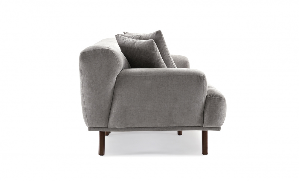 Tylösand 3-sits Velvet Ljusgrå i gruppen Vardagsrum / Soffor / 3-sits soffor hos SoffaDirekt.se (527-TYL-FM51)