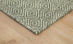 Byt till bild nr 4 (DIAMANT Ullmatta 160x230 Smaragdgrn)