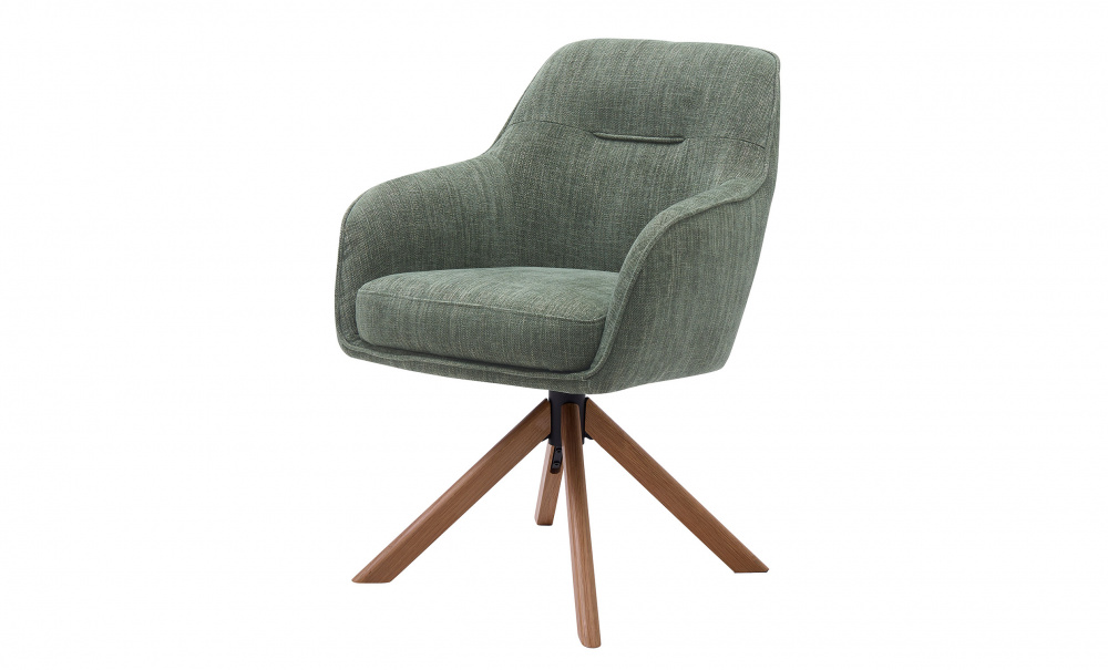 VICKY Snurrstol Grn/Ek i gruppen Matplats / Sittmbler / Stolar hos SoffaDirekt.se (53250005)