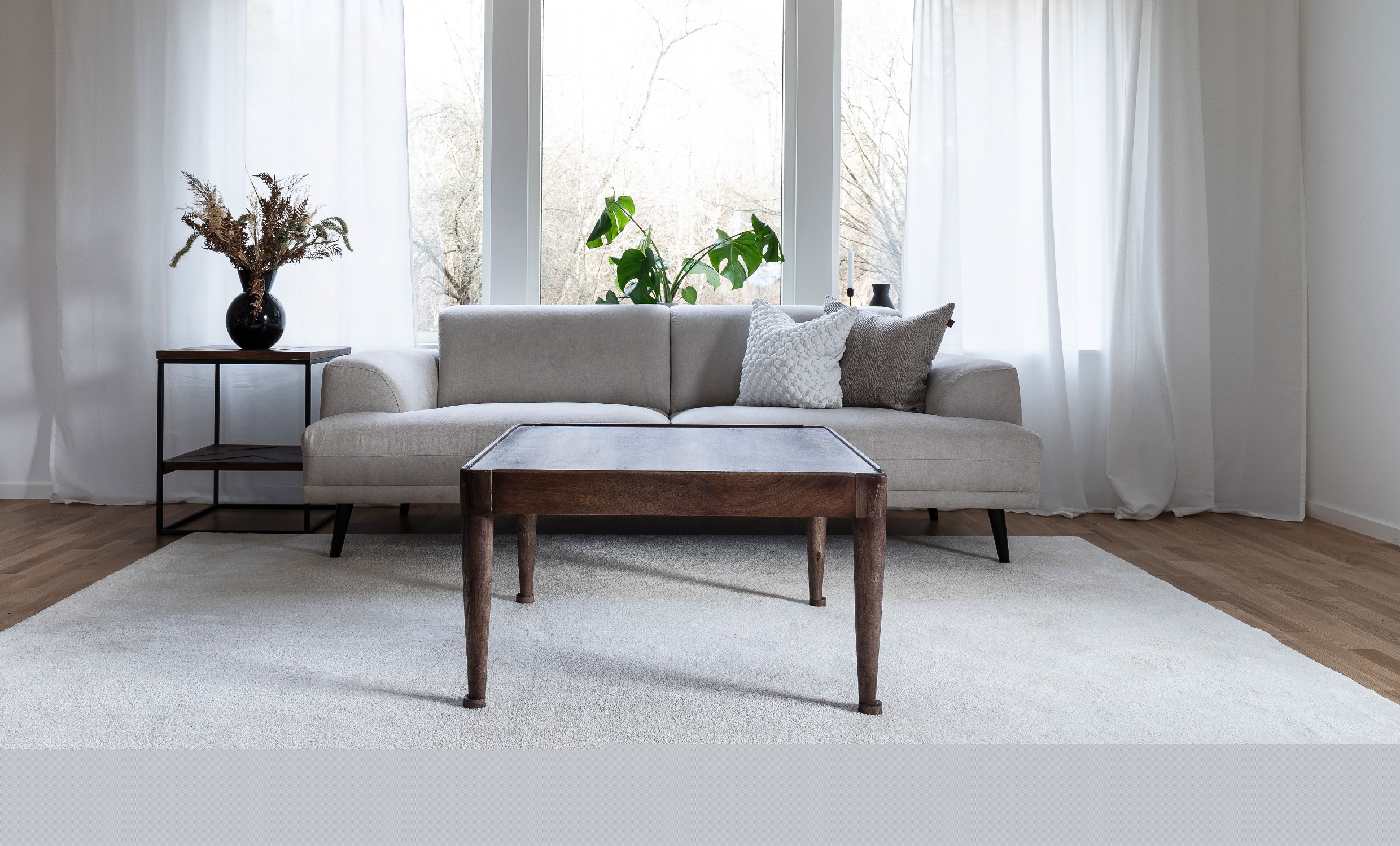 SENSE Ryamatta 160x230 Mrkgr