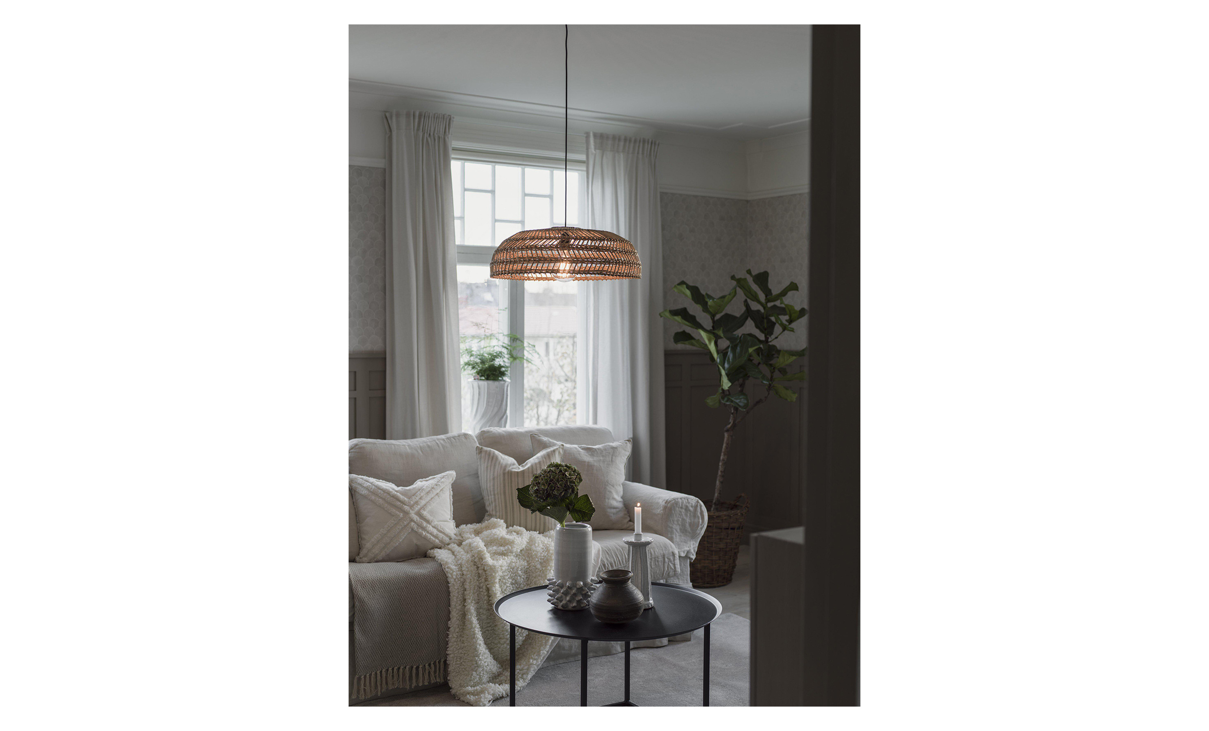 DENISE Taklampa 53 cm Natur 