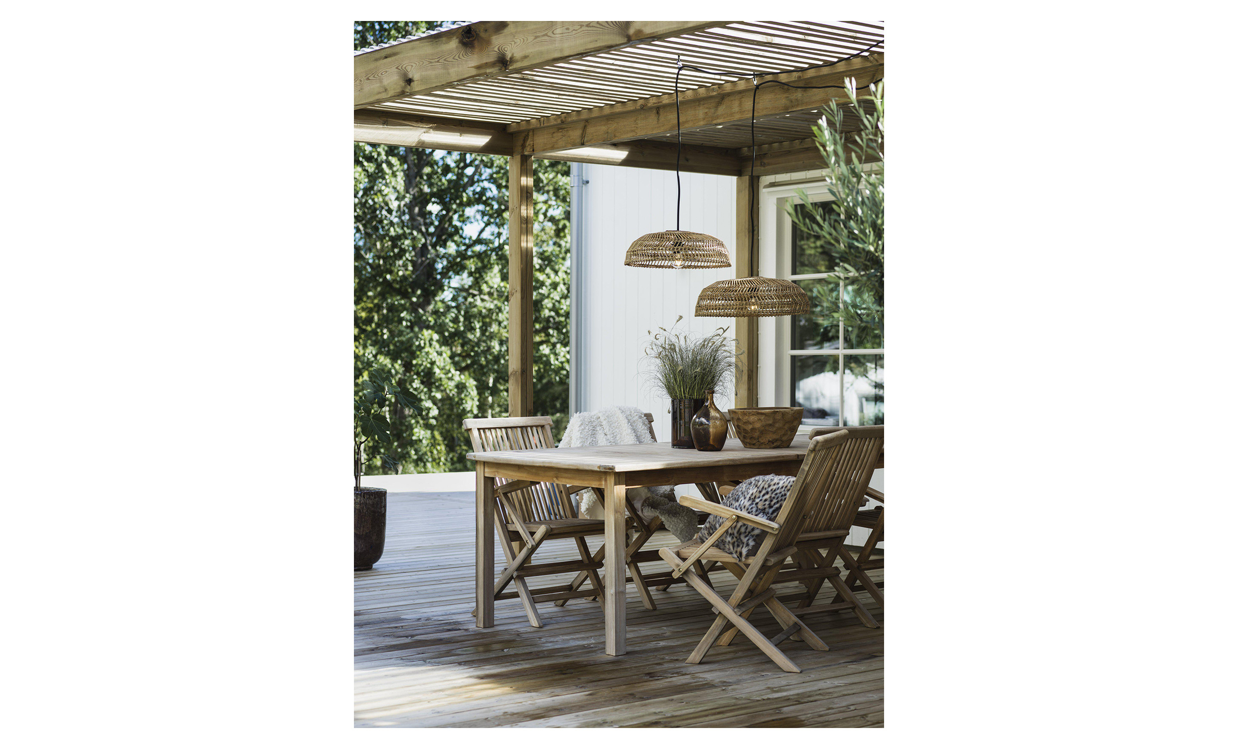 DENISE Taklampa 60 cm Natur