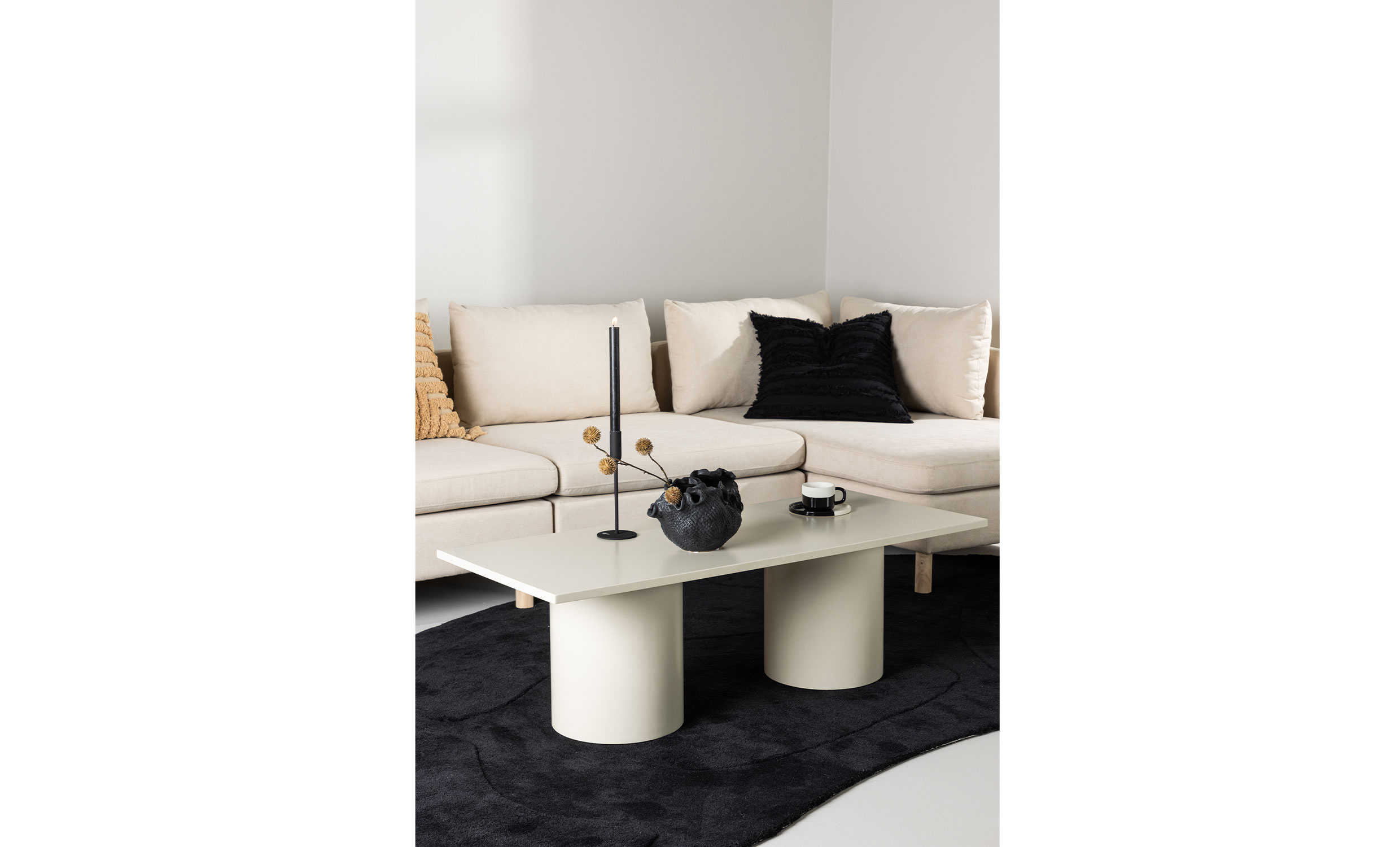 LIZETTE Soffbord Beige