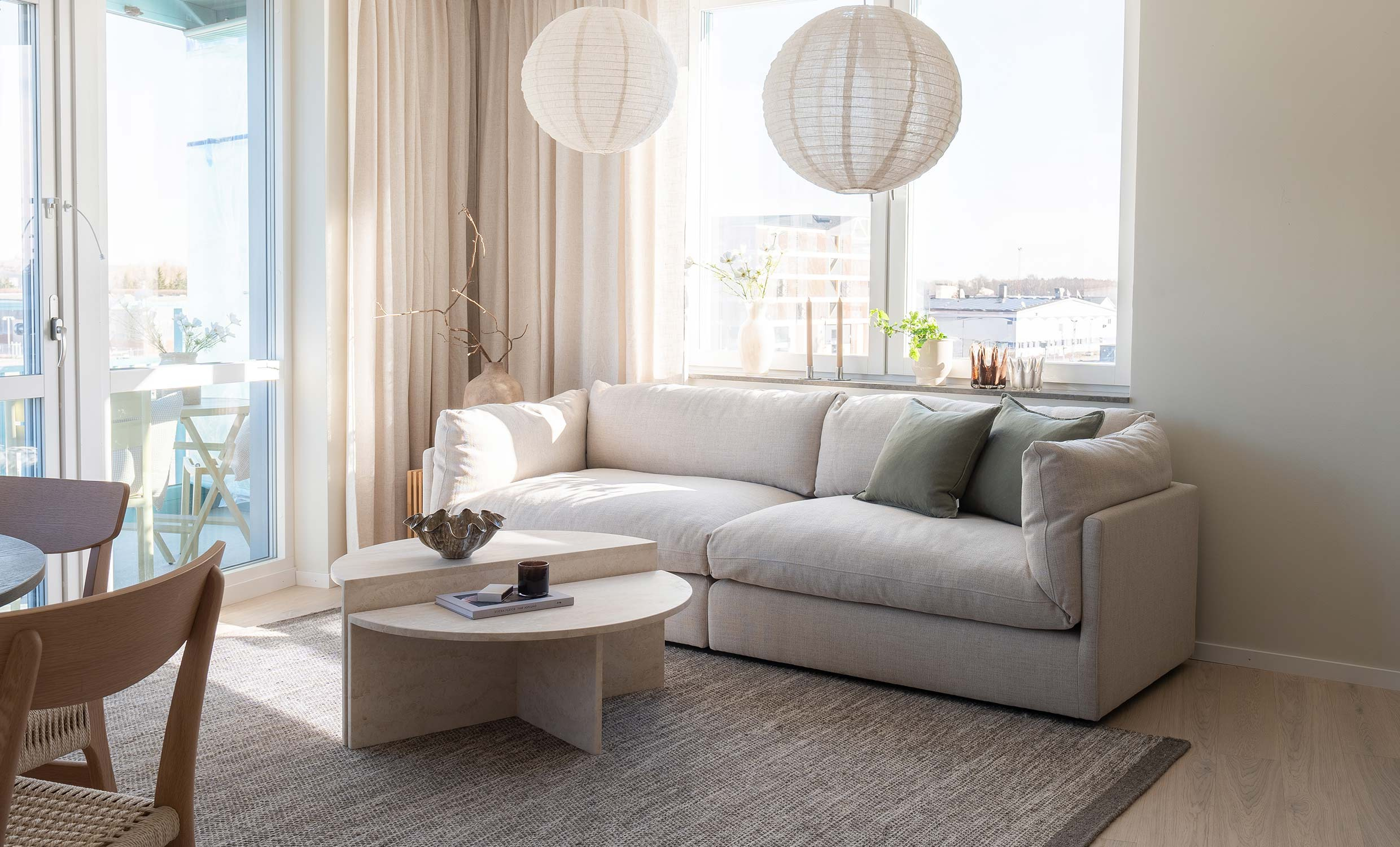 TRIBECA 4-sitssoffa Beige