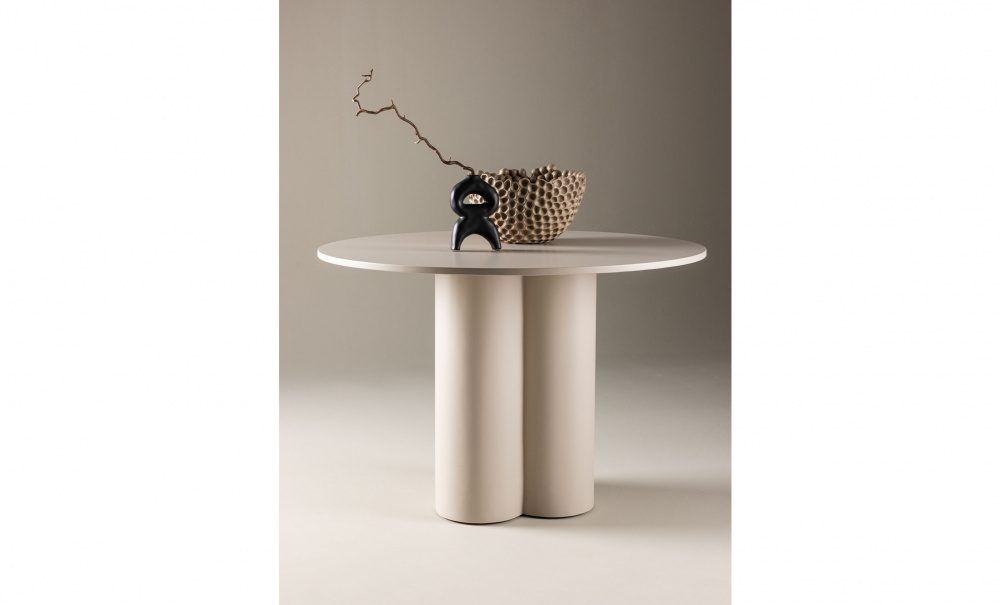NOOR Matbord 110 Beige i gruppen Matplats / Bord / Matbord hos SoffaDirekt.se (61130-102)