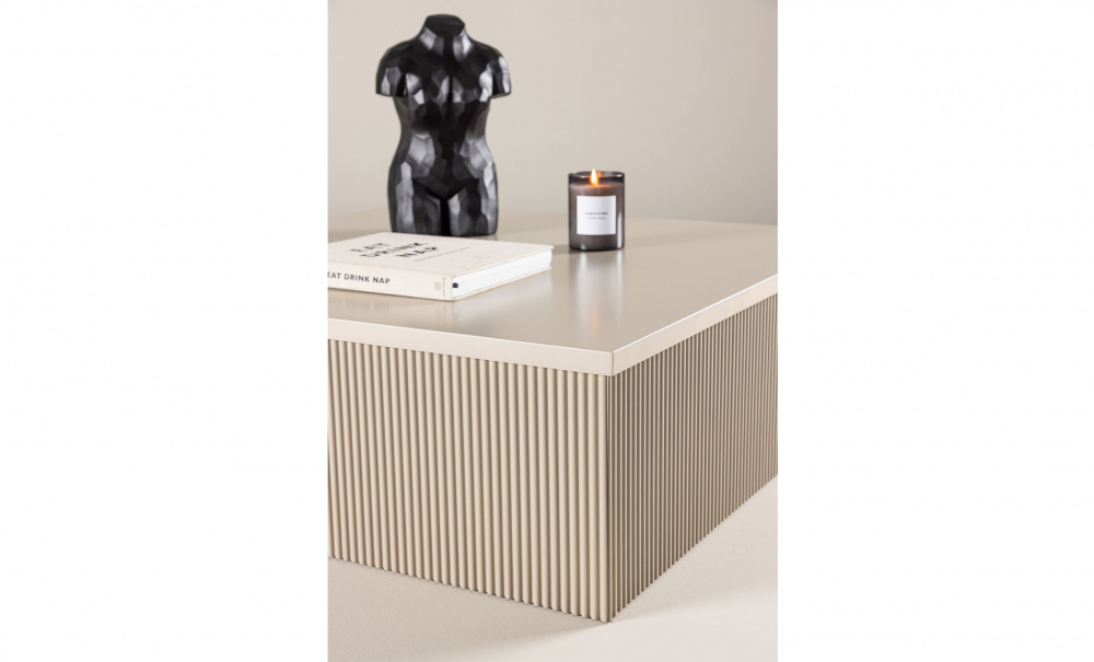 PELLA Soffbord 90x90 Beige i gruppen Vardagsrum / Soffbord hos SoffaDirekt.se (61170-102)