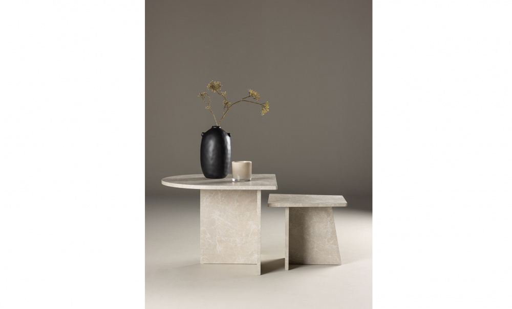 RUTH Soffbord 2-set Beige i gruppen Vardagsrum / Soffbord hos SoffaDirekt.se (61186-121)