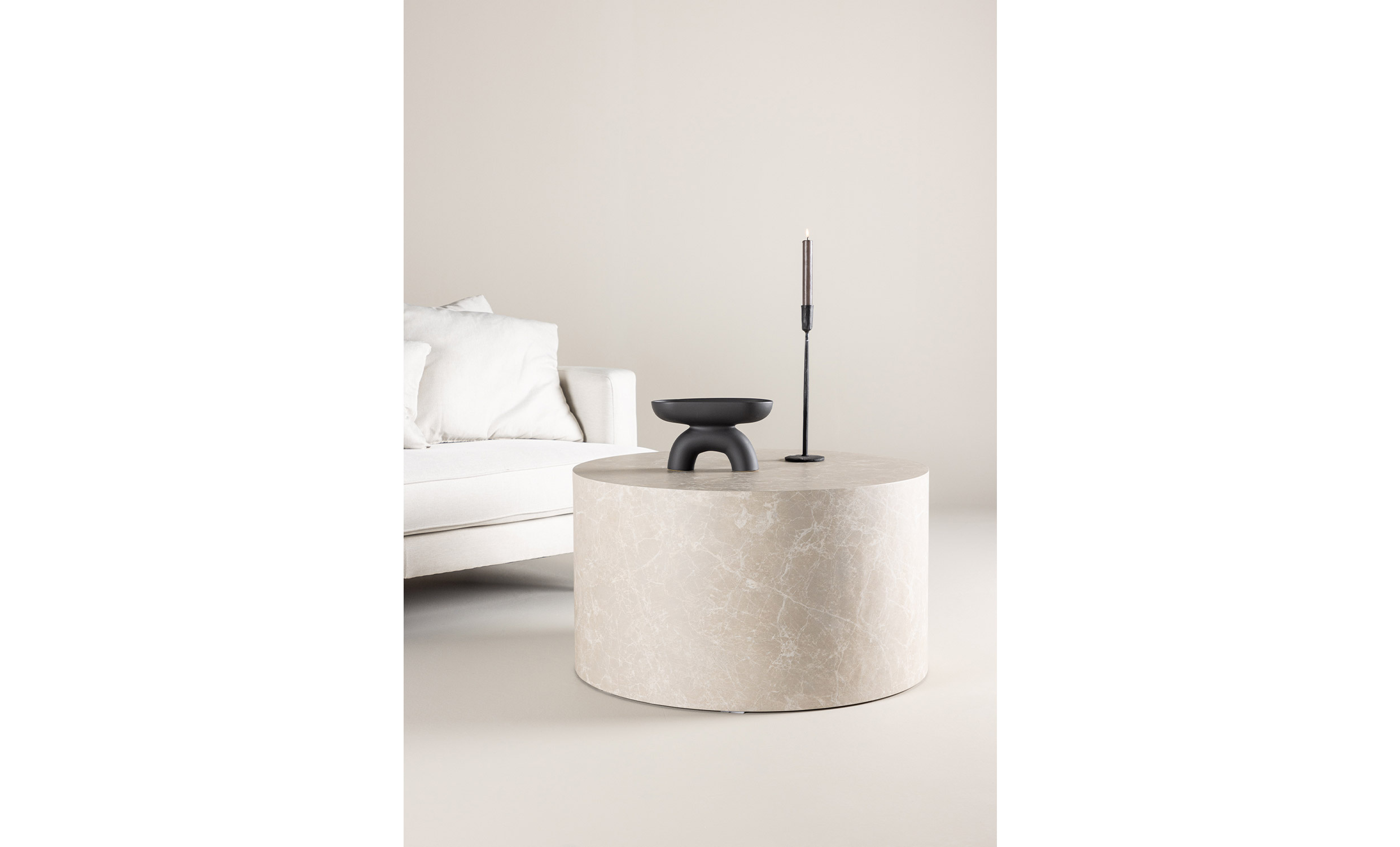 OMA Soffbord 80 Beige