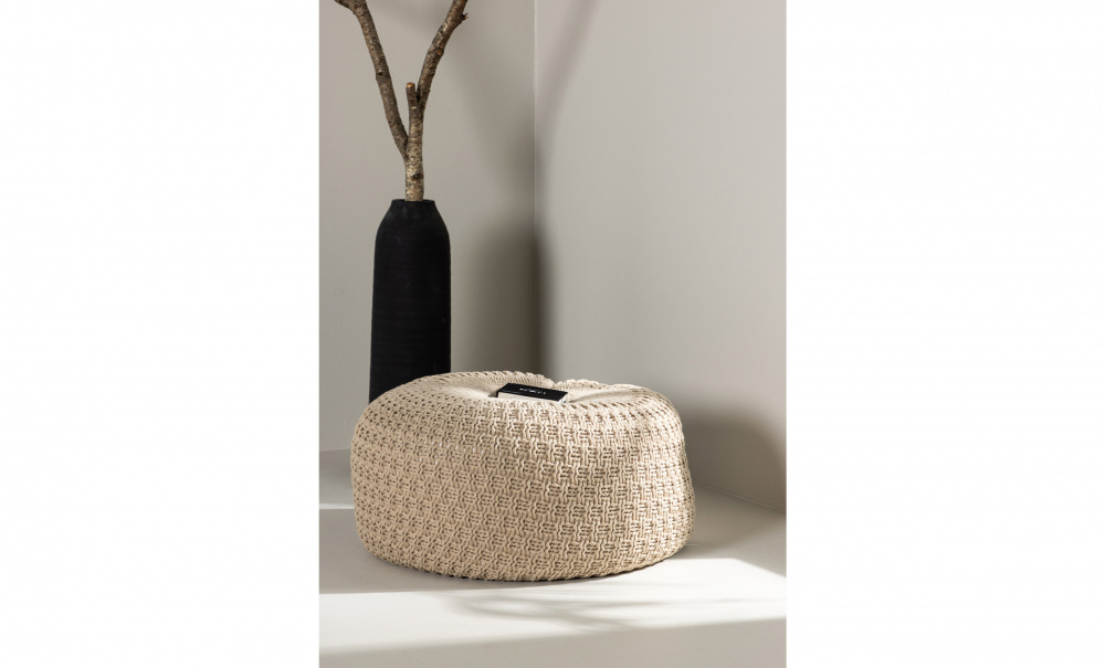 SASHA Puff 60 Beige i gruppen Vardagsrum / Ftljer / Sittpuffar hos SoffaDirekt.se (61214-102)