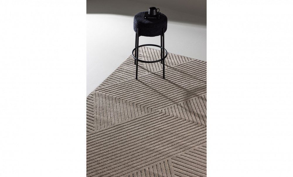 AIDA Matta 160x230 Brun i gruppen Mattor & Textil / Mattor / Ryamattor hos SoffaDirekt.se (61245-103)