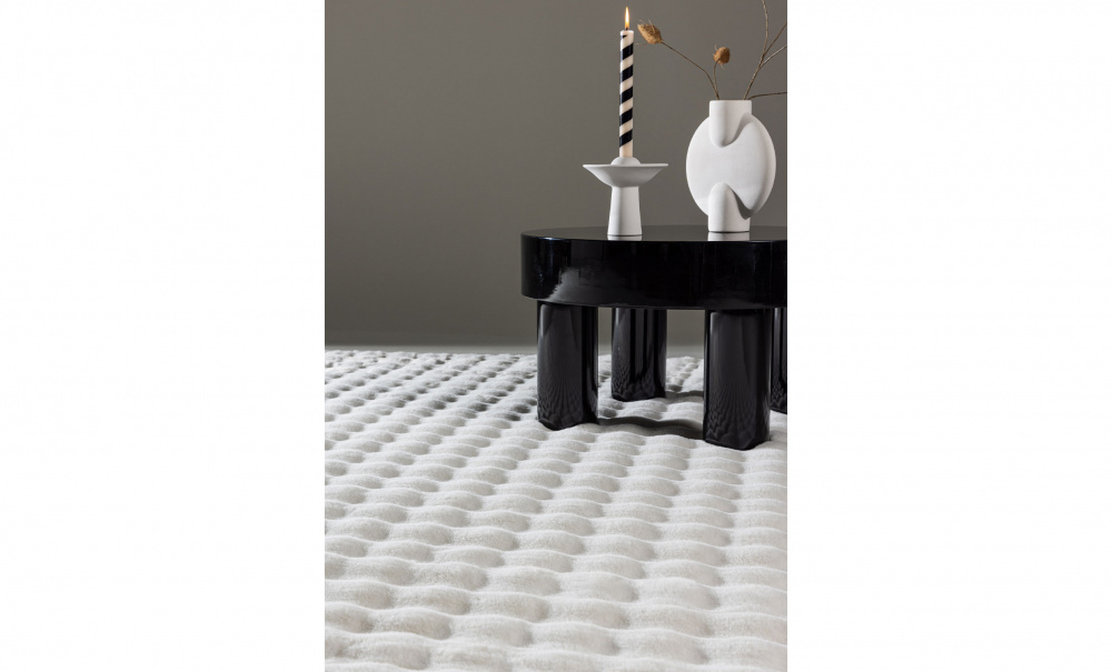 NOEL Matta 160x230 Vit i gruppen Mattor & Textil / Mattor / Ryamattor hos SoffaDirekt.se (61549-112)