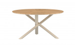 Byt till bild nr 1 (CANCUN Matbord D140 Beige)