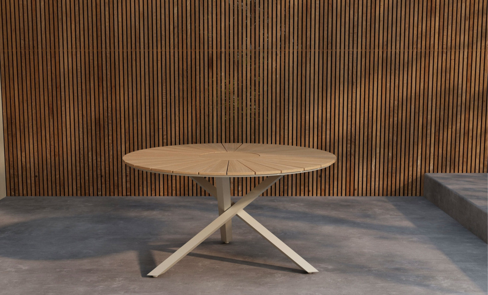 Bild nr 2 (CANCUN Matbord D140 Beige)