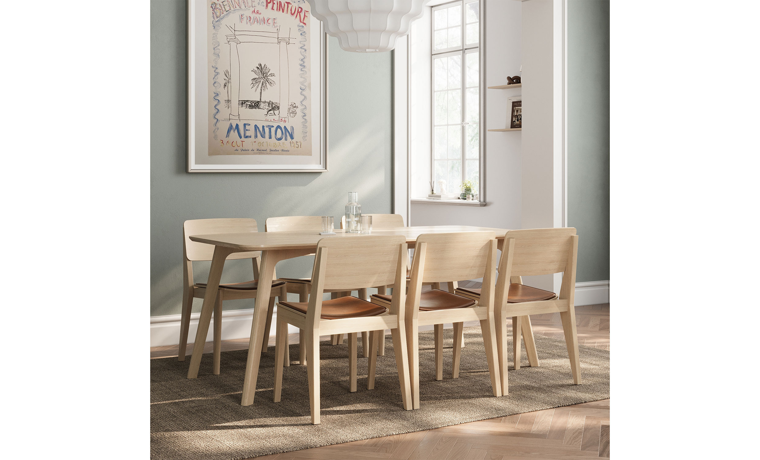 ELVO Matbord 180 Natur