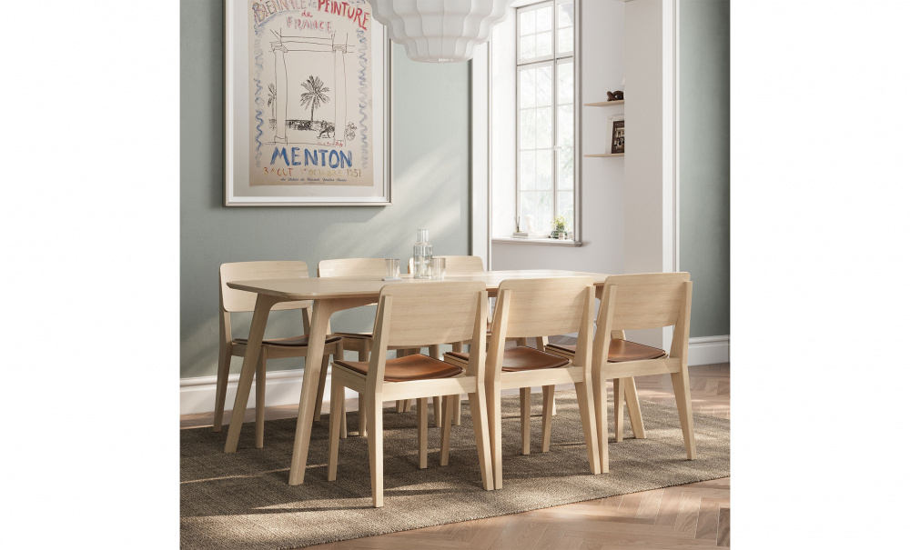 ELVO Matbord 180 Natur i gruppen Matplats / Bord / Matbord / Matbord tr hos SoffaDirekt.se (6165002)