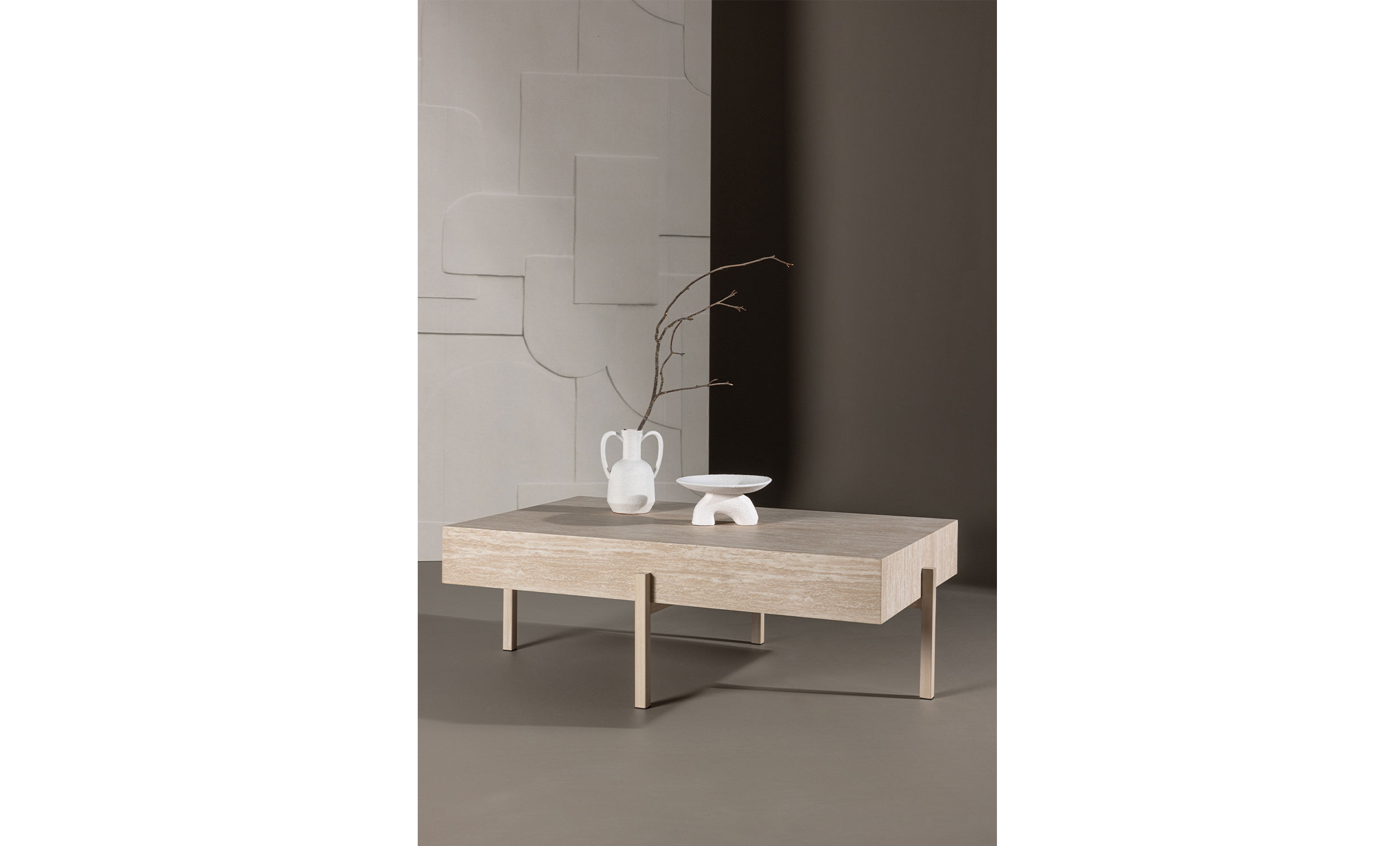 VALERIA Soffbord Beige
