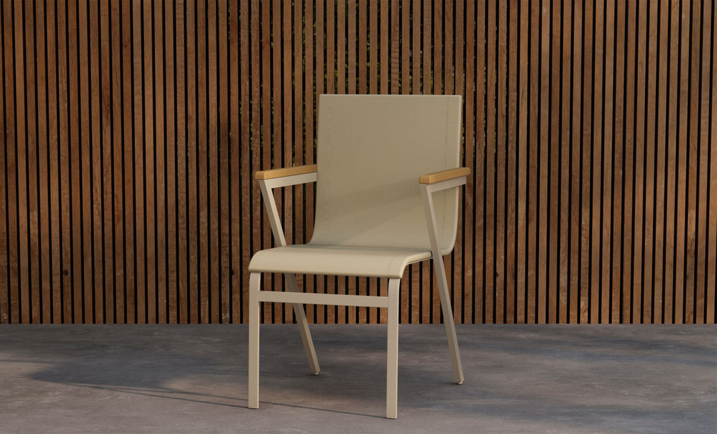 CANCUN Matstol 6-p Beige/Teak