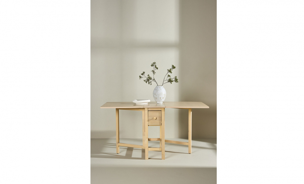 EDDIE Klaffbord Vitputsad i gruppen Matplats / Bord / Matbord hos SoffaDirekt.se (61913-130)