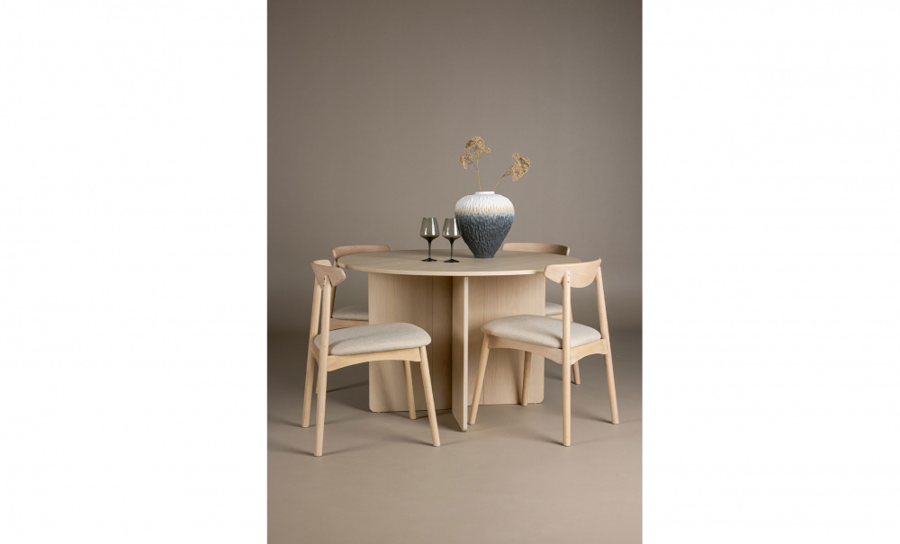 HAVANNA Matbord 120 Vitputsad i gruppen Matplats / Bord / Matbord / Vita matbord hos SoffaDirekt.se (61954-130)