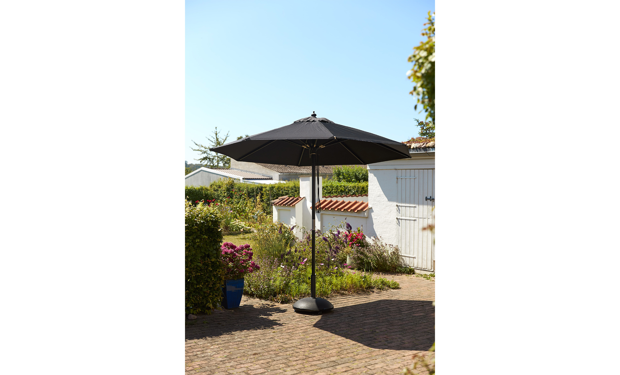 CAPRI NERO Parasoll 3 m Svart
