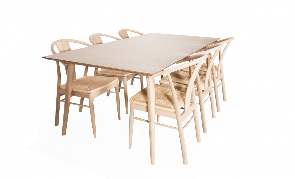 MADS/GINA Matgrupp 6 Stolar i gruppen Matplats / Bord / Matgrupper / Matgrupp 6 stolar hos SoffaDirekt.se (64580-22338-5)