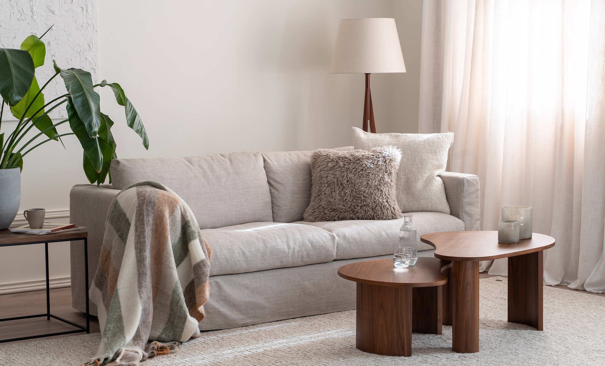 BRYCE 3-sitssoffa Sandbeige