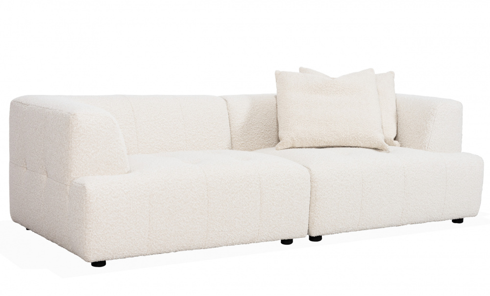 COCO 3-sitssoffa Boucl Offwhite i gruppen Vardagsrum / Soffor / 3-sits soffor hos SoffaDirekt.se (656-COC-3S-LOT2)