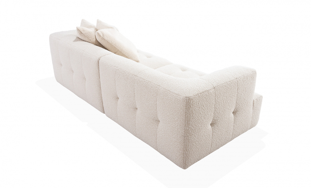 COCO 3-sitssoffa Boucl Offwhite i gruppen Vardagsrum / Soffor / 3-sits soffor hos SoffaDirekt.se (656-COC-3S-LOT2)