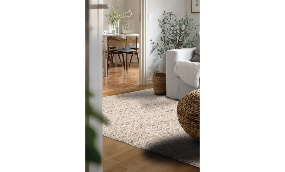 Bild nr 2 (UNA Ullmatta 200x290 Beige)