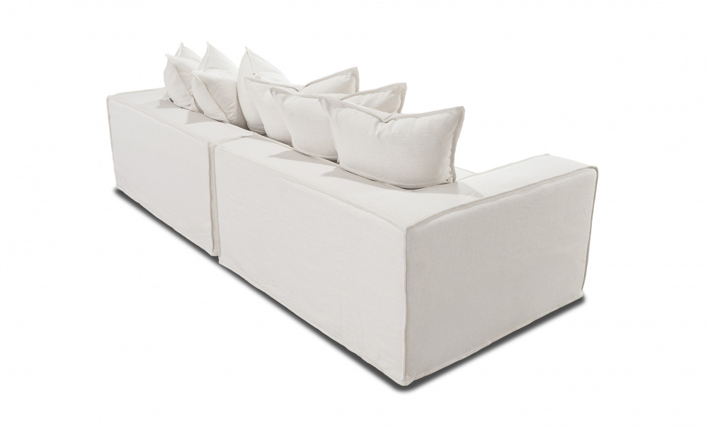 LOFT 4-sitssoffa Offwhite i gruppen Vardagsrum / Soffor / 4-sits soffor hos SoffaDirekt.se (671LO4S-FLW201A)
