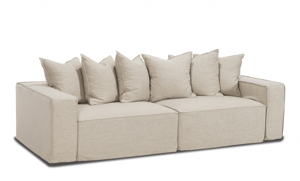 LOFT 4-sitssoffa Beige i gruppen Vardagsrum / Soffor / 4-sits soffor hos SoffaDirekt.se (671LO4S-FLW5A)