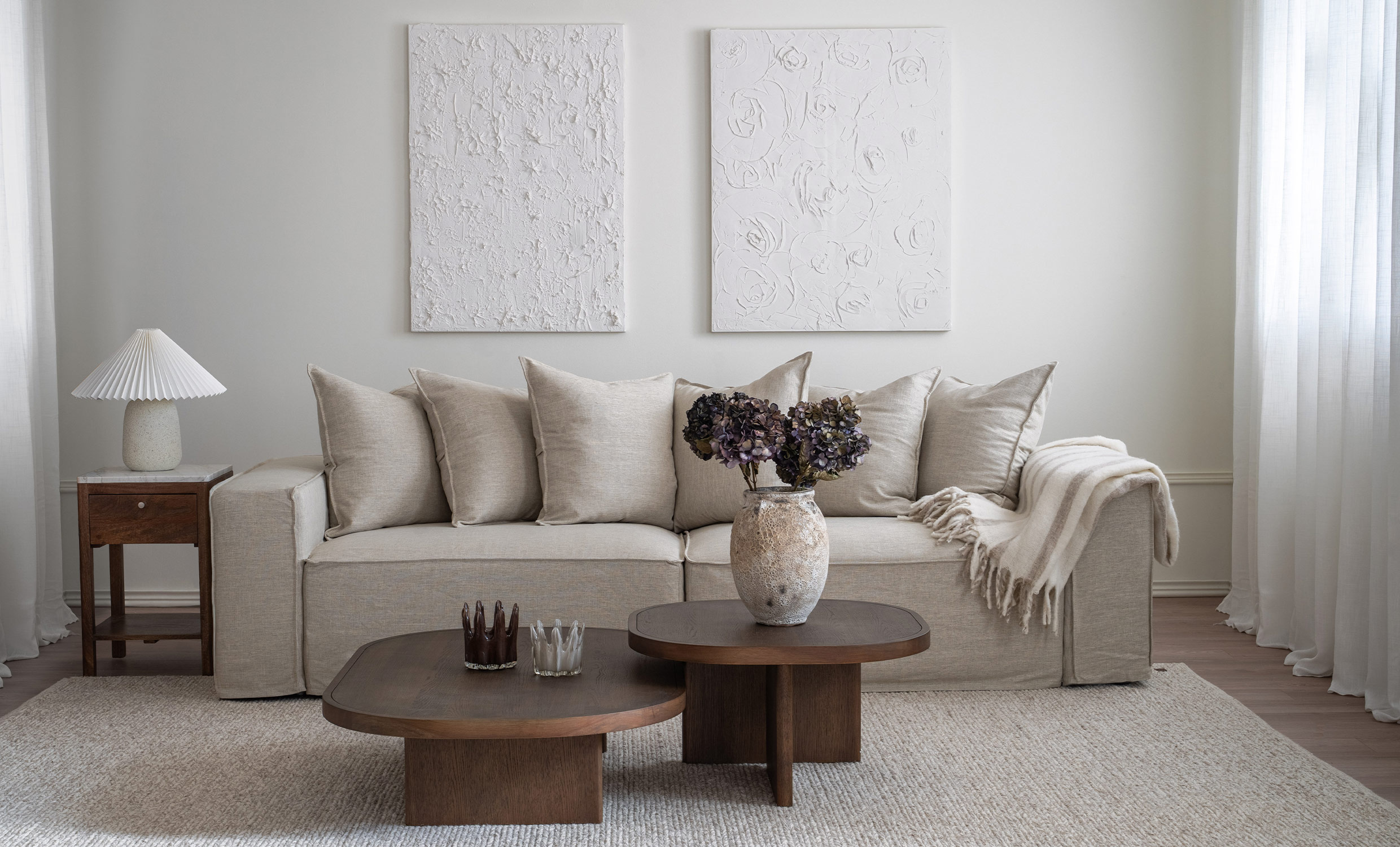 LOFT 4-sitssoffa Beige
