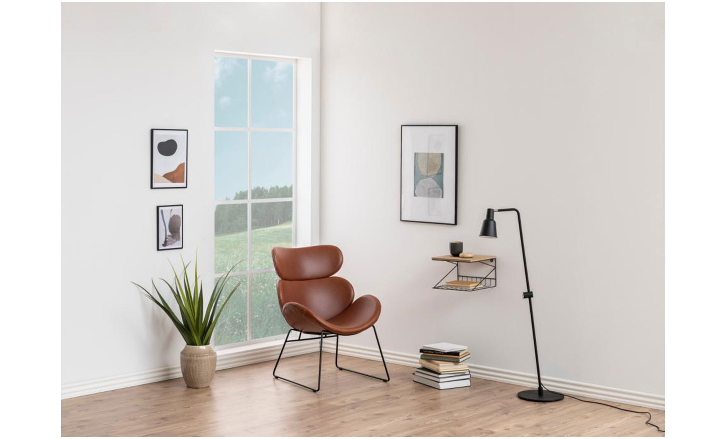 CEASAR Loungestol Brun/Svart