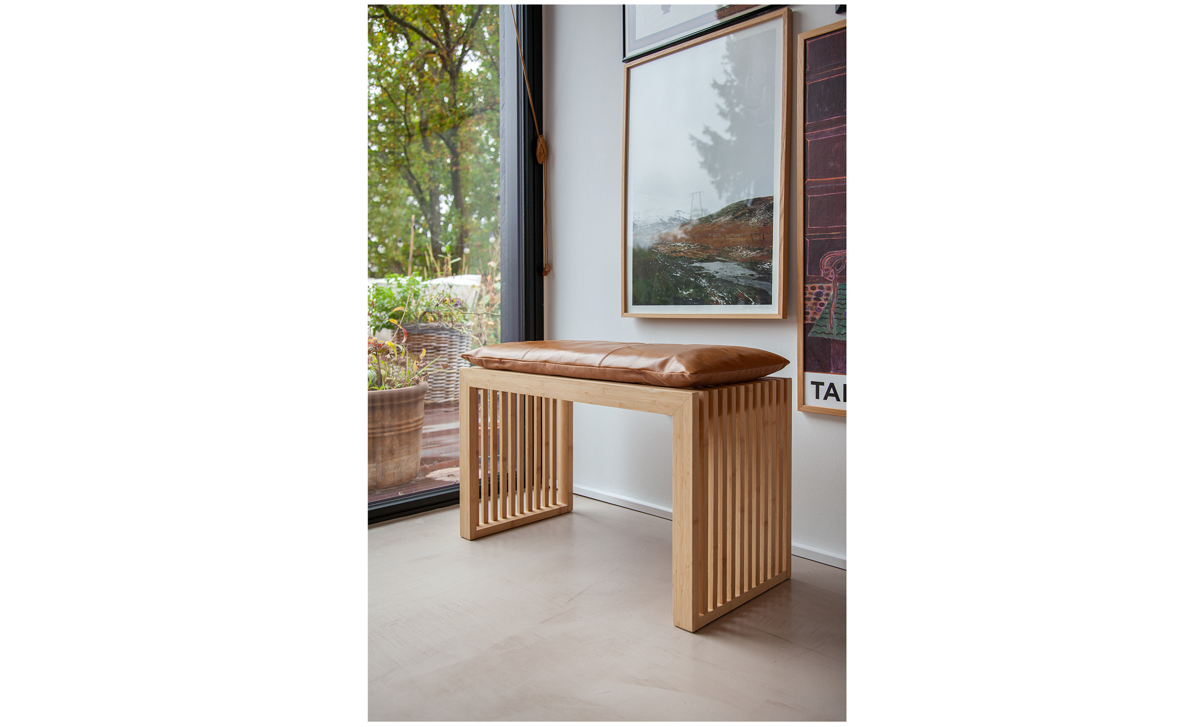 DYNA 2-sits Lder Brun